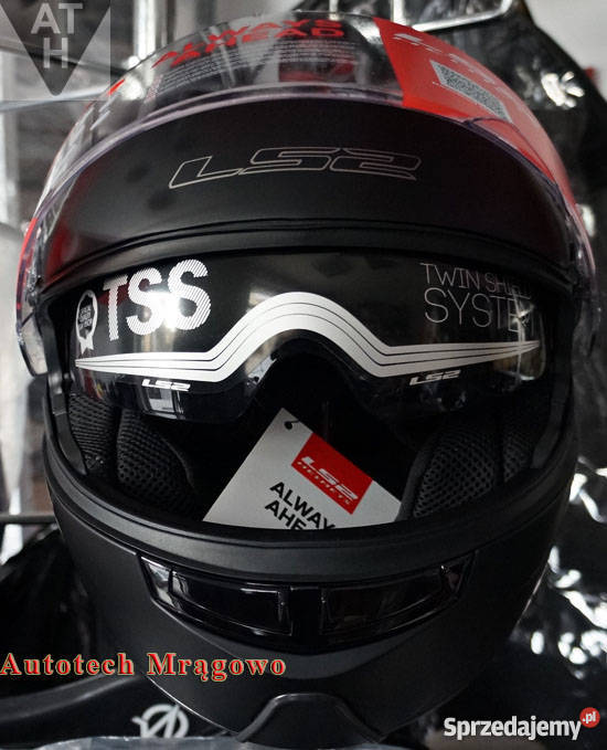 Kask SZCZĘKOWY LS2 STROBE SOLID Bledna czarny Mrągowo sprzedam