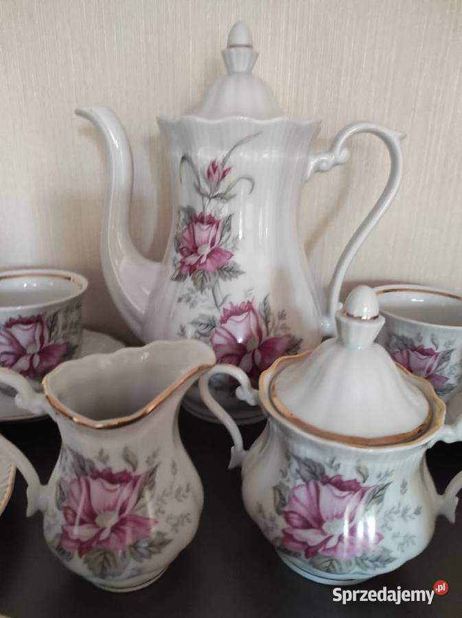 Serwis do kawy 6 osób porcelana Wałbrzych podlaskie