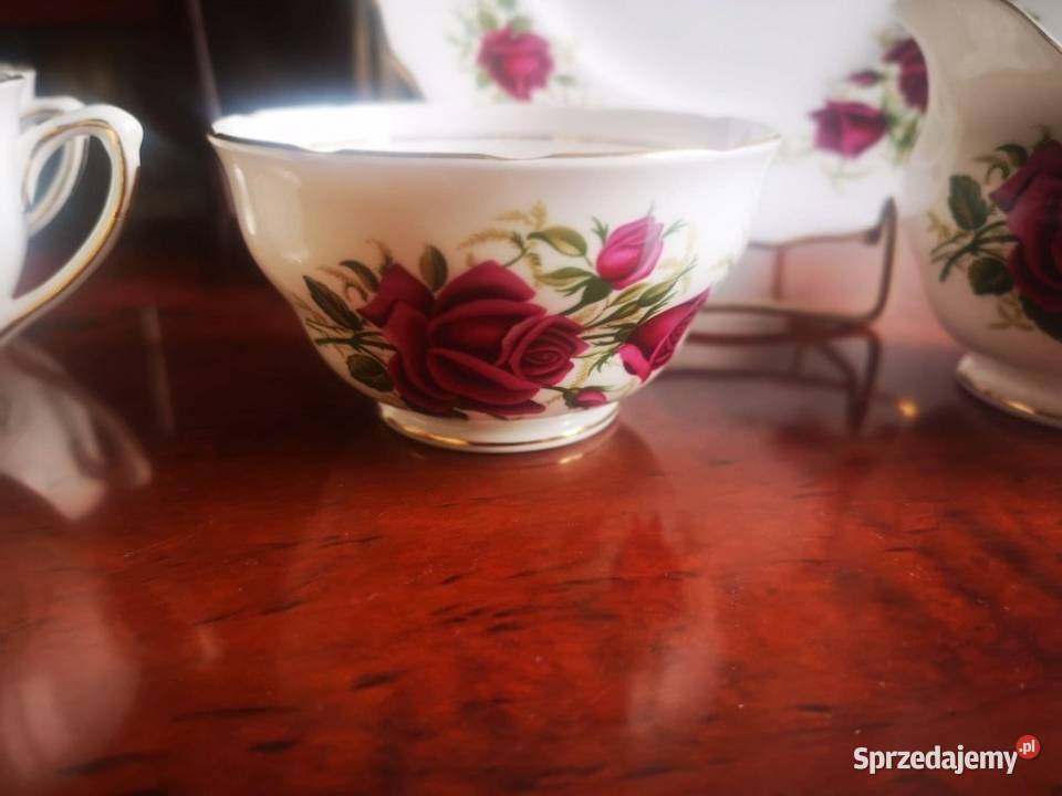 Filizanka z talerzykiem Colclough Made in Gdańsk