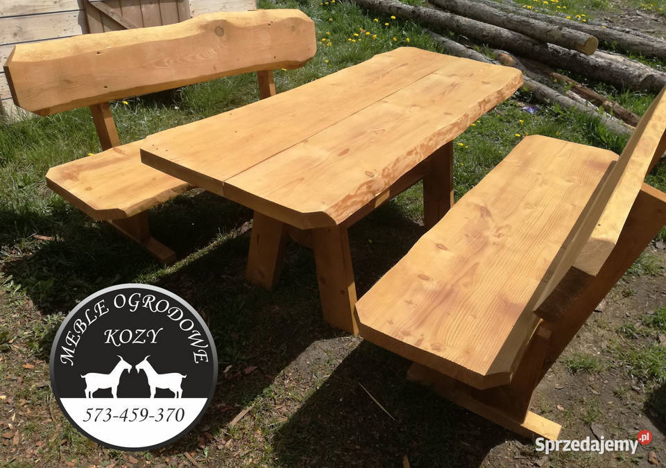 Meble ogrodowe lite drewno meble drewniane śląskie Kozy