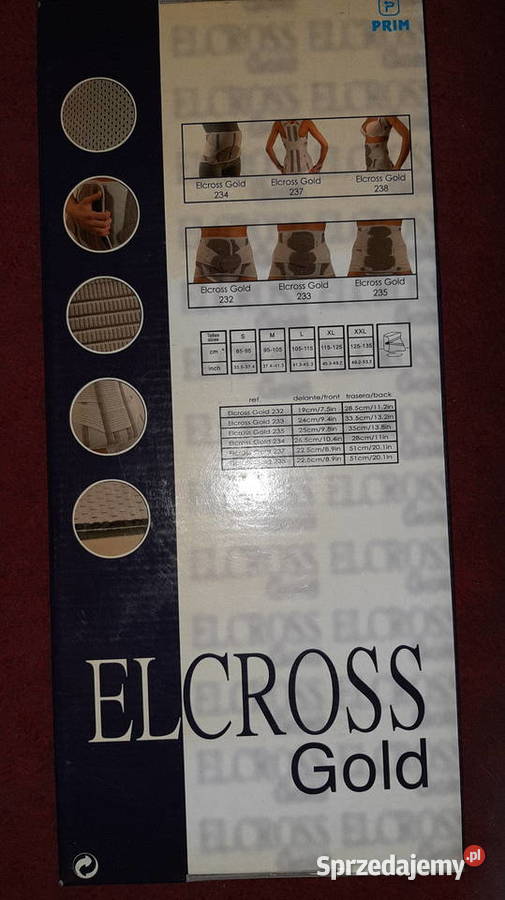 Pas ortopedyczny firmy ElCROSS GOLD model 235 Sosnowiec