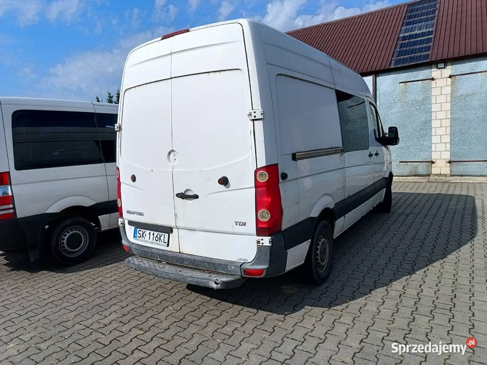 Crafter 7 osób SWAP 29tdi średniak hak 35t klima 130KM Volkswagen Wołoskowola