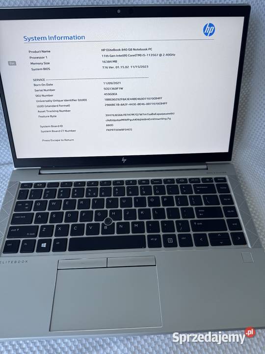 Laptop HP Elitebook 840 G8 Kraków