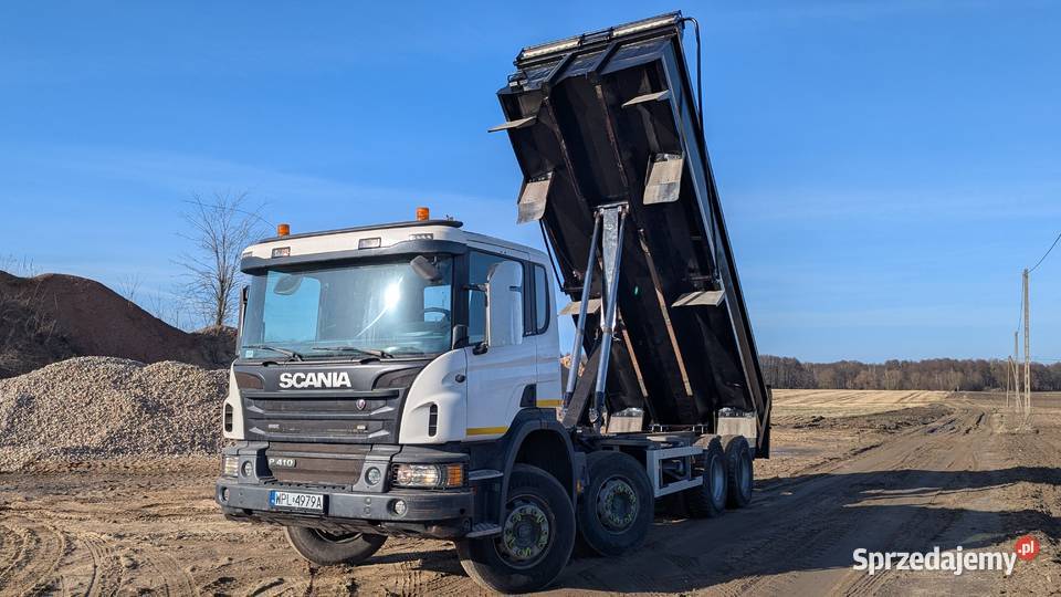 Scania P410 wywrotka 8x4 automatyczna plandeka Wyszogród