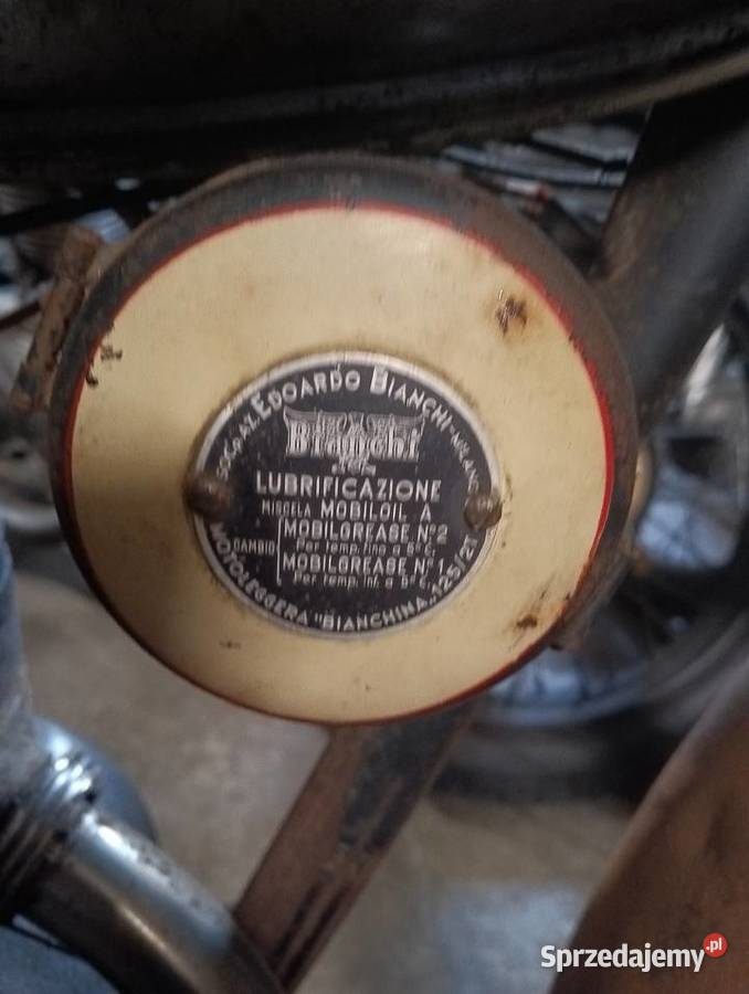 Motocykl Bianchi 125 Gostycyn