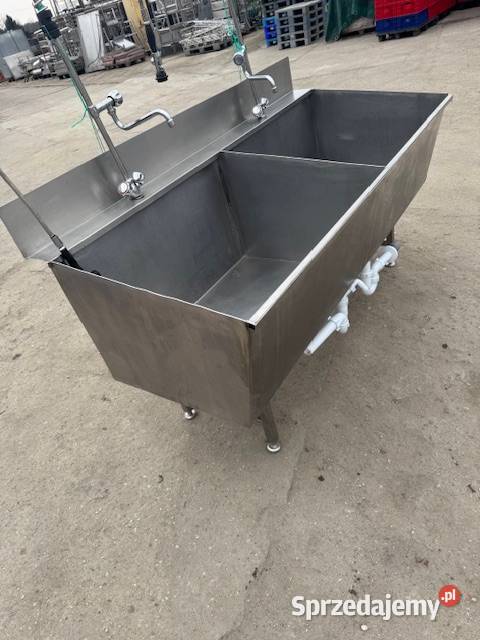 Basen gastronomiczny dwukomorowy głęboki z 2 Głogówko