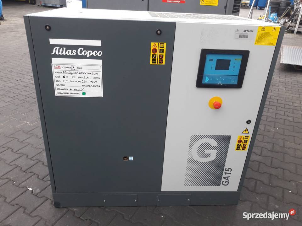 Sprężarka ATLAS COPCO GA15 P 15KW S013424 opolskie sprzedam