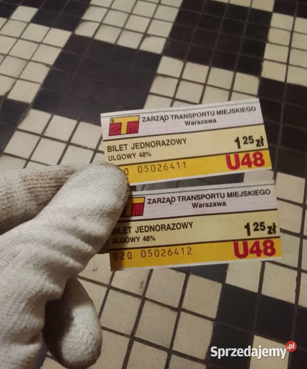 Nieskasowane bilety ZTM Wawa circa 20072008 Warszawa
