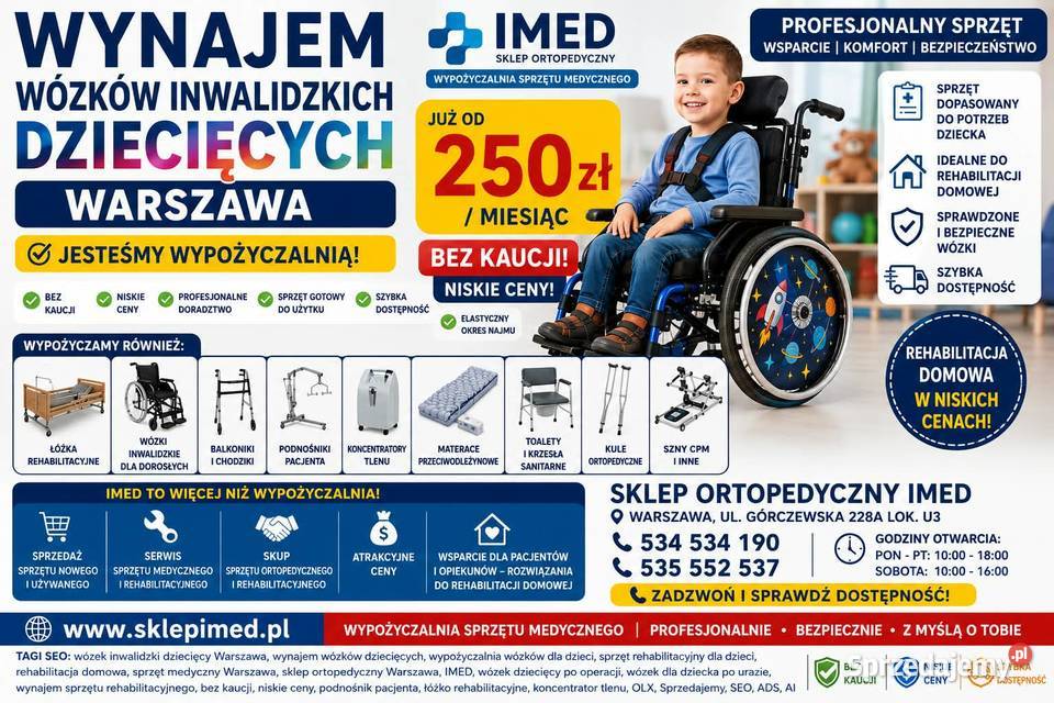 KONCENTRATOR TLENU WYNAJEM WARSZAWA STACJONARNY