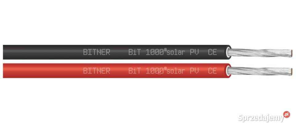 Kabel solarny BiT 1000 solar 1x6 11kV czarny