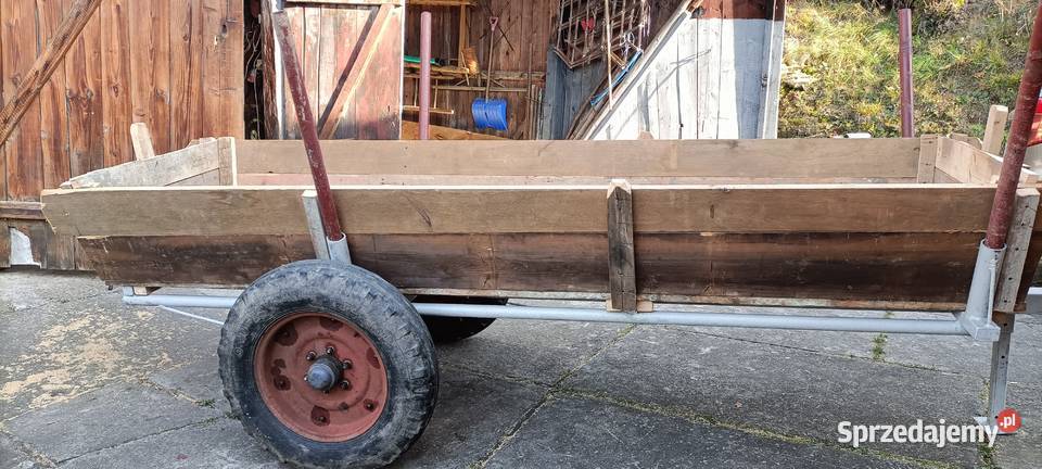 wóz ciągnikowy dwukołówka dwukółka nieuszkodzony małopolskie Limanowa