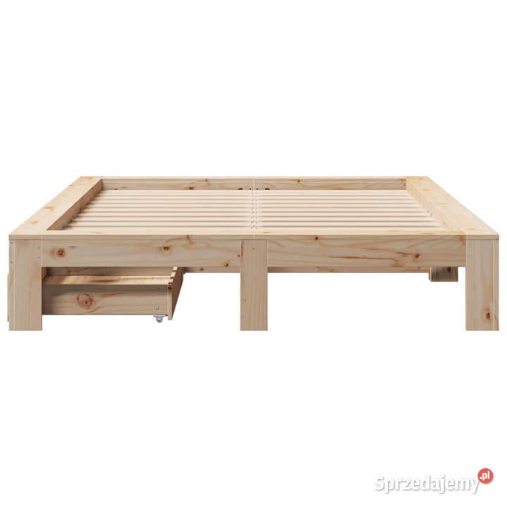Rama łóżka bez materaca lite drewno sosnowe 181cm Warszawa sprzedam