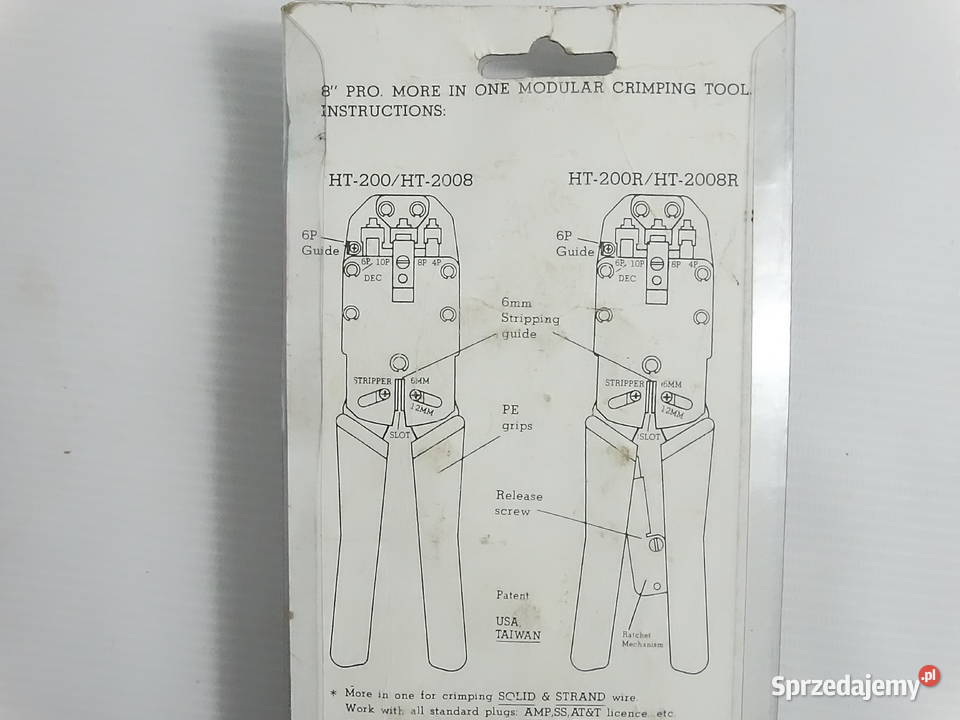 Profesjonalna Zaciskarka Modularna HT2008R RJ45 Pozostałe lubelskie Biłgoraj