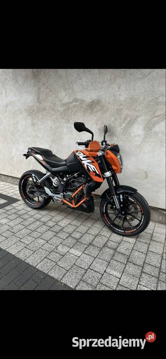 KTM duke 125 sportowy Żelazków
