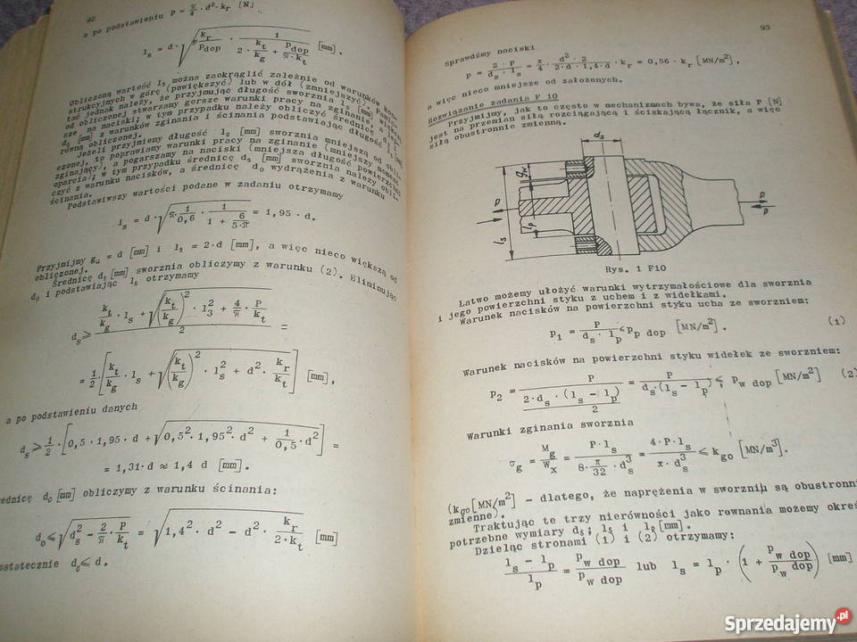 Elementy maszyn Zbiór zadań cz1 Połączenia E skrypt, zeszyt ćwiczeń, zbiór zadań, testów