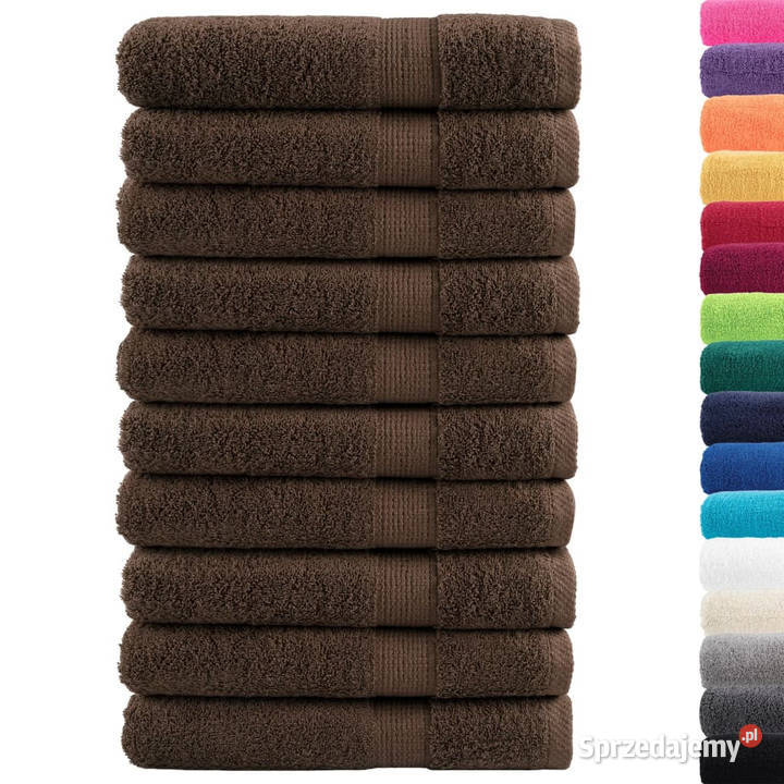 Ręczniki premium SOLUND 10 brązowe 80x200 mazowieckie Warszawa