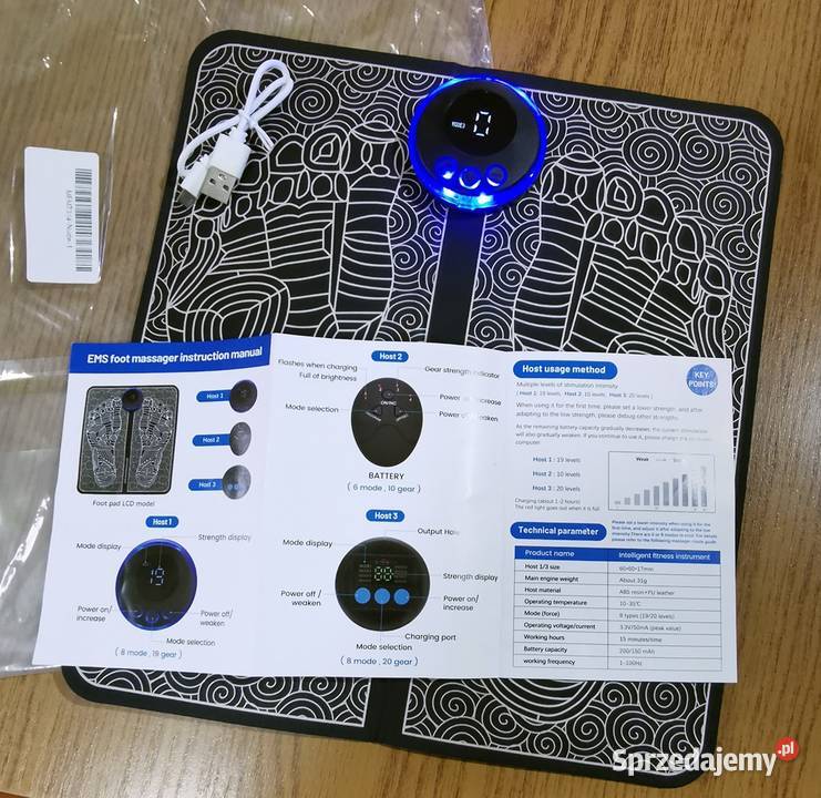 Masażer stóp rozluźniający akupunktacja Sprzęt i urządzenia do masażu Humniska