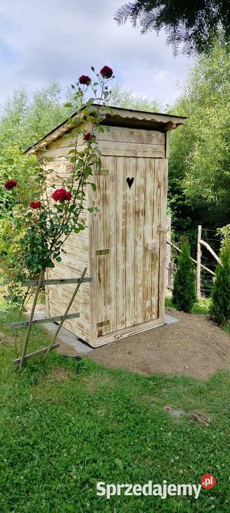 WC toaleta ogrodowa zdobiona świerk Miski WC Bircza sprzedam
