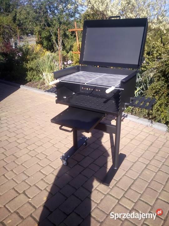 Solidny grill ogrodowy z popielnikiem blacha 4 Damasławek