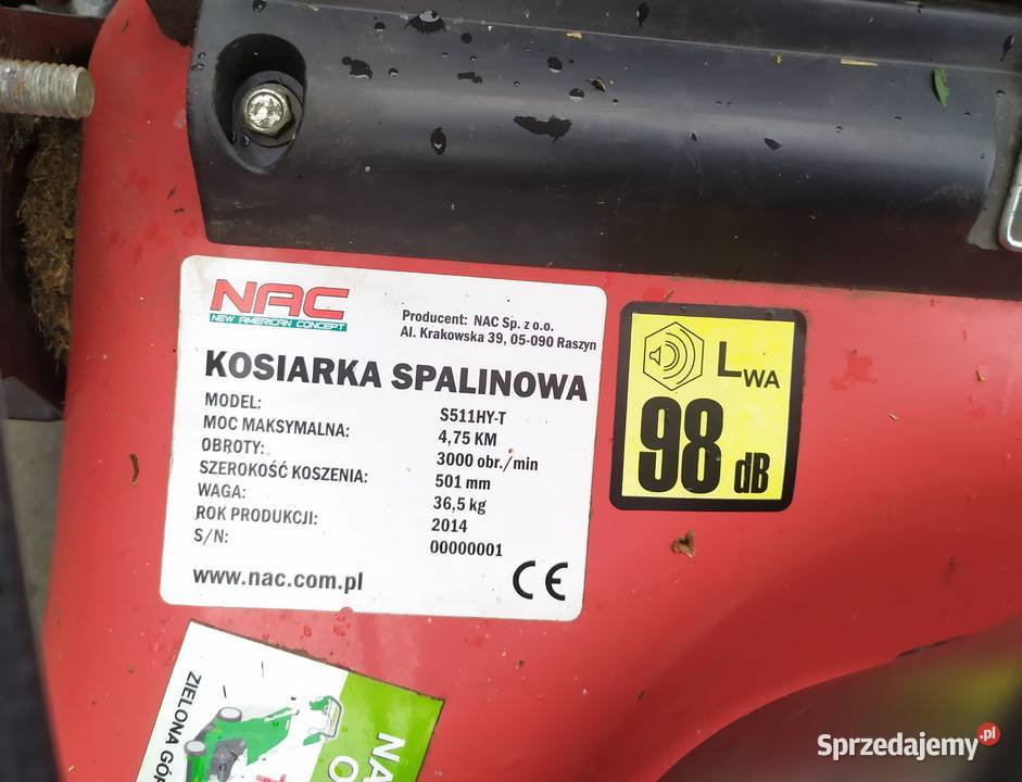 Kosiarka spalinowa NAC S511HYT 475 lubuskie Zielona Góra