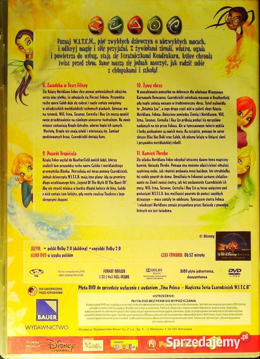 Dwie płyty DVD WITCH Odcinki 811 i 1216