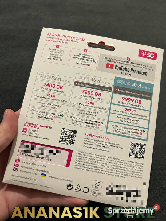 Złoty numer 698888694 VIP Idealny Biznesu Łomża