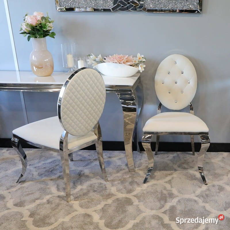 Jadalnia glamour Festa del Late szklana stół Warszawa