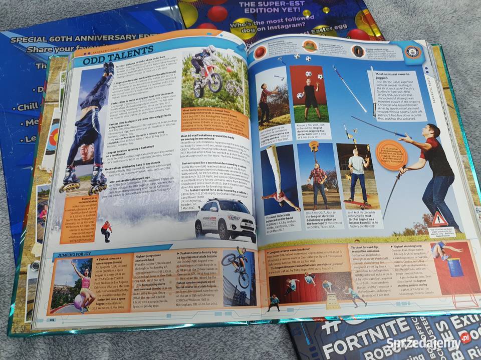 Guinness World Records zestaw 4 albumów język Komiksy Gdynia sprzedam