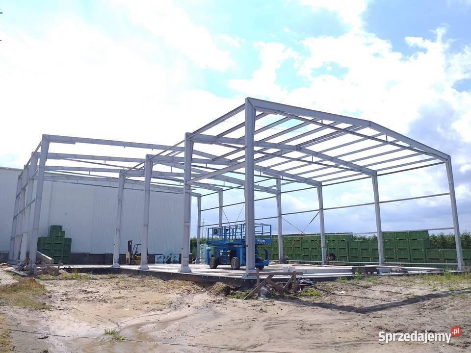Konstrukcja Stalowa 6x18 m Wiata Magazyn Garaż Rawa Mazowiecka