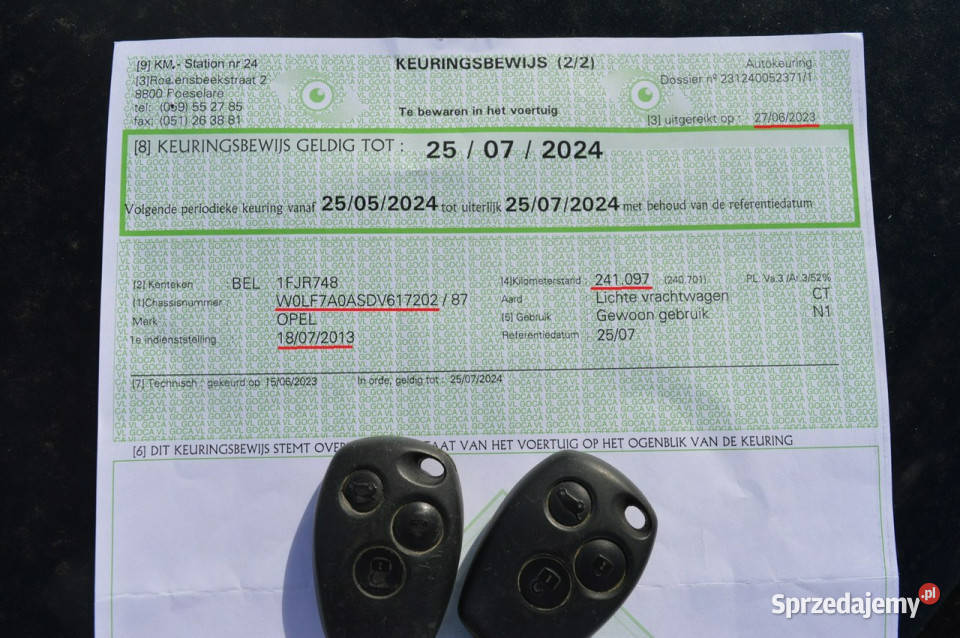 Opel Vivaro 20 CDTI 6 osobób Brygadówka ABS