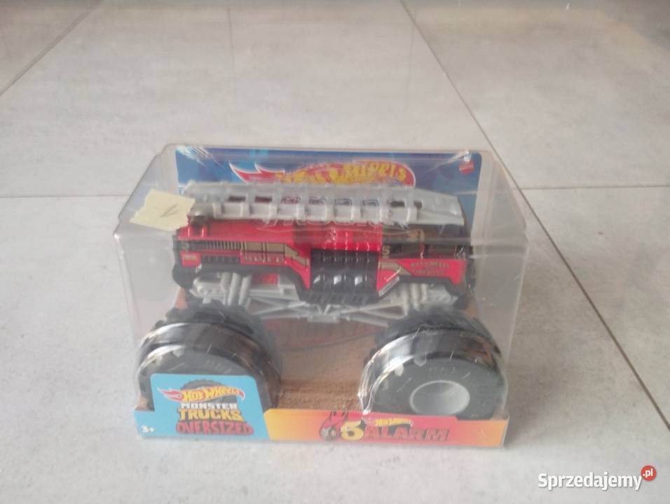Hot Wheels Monster Truck Fire Dept Nowe 3 lata+ Warlubie sprzedam