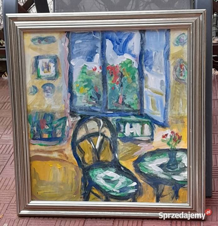 Obraz na płycie złota rama Iłża