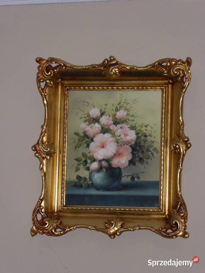 OBRAZ OLEJNY pt Bukiet różowych kwiatów Ostróda