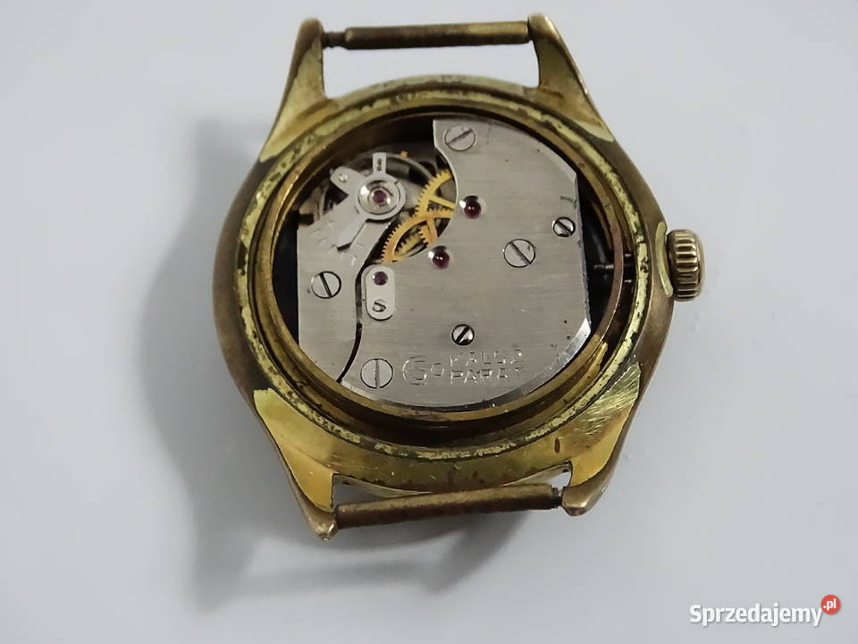 Vintage Osco Parat 17 Jewels Pozłacany 20 Biłgoraj