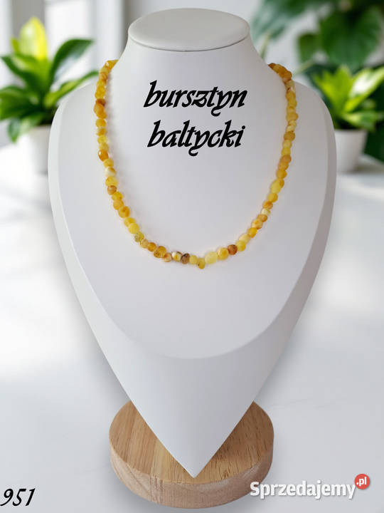 Korale z bursztynu bursztyn bałtycki baroczek mazowieckie
