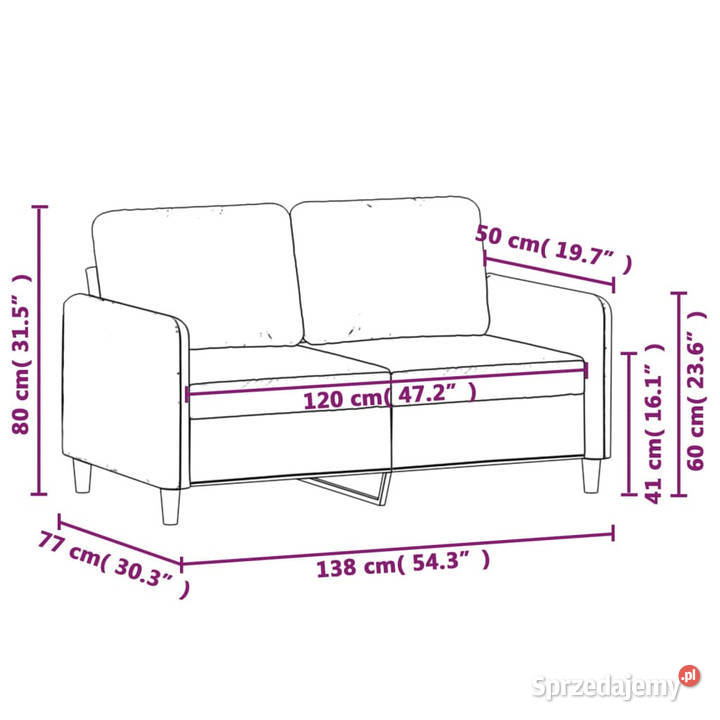 Sofa 2osobowa ciemnoszary 120 tapicerowana mazowieckie Warszawa sprzedam