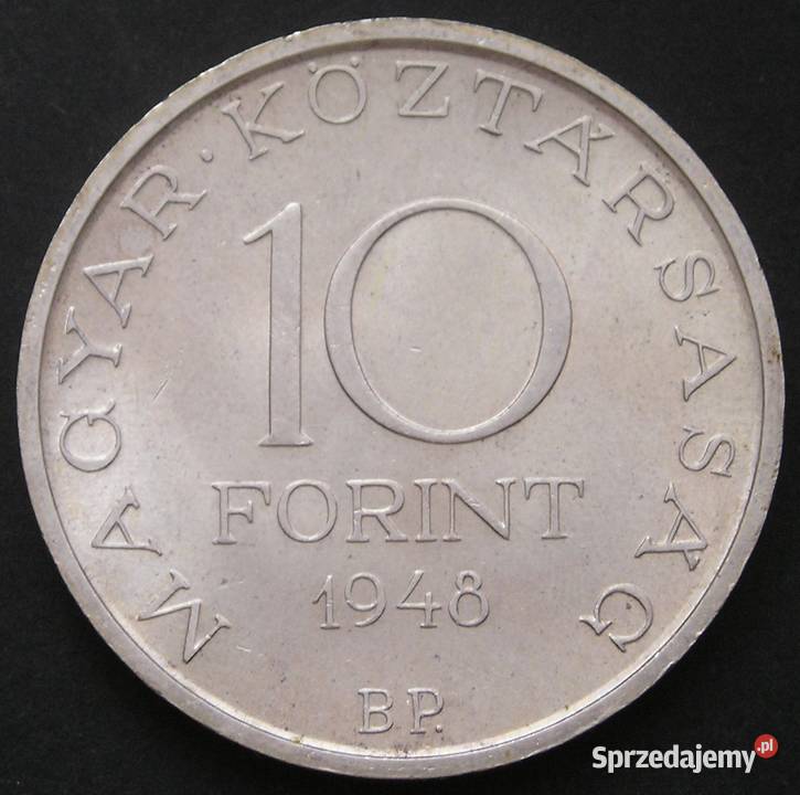 WĘGRY 10 FORINT 1948 SZECHENYI SREBRO Łódź