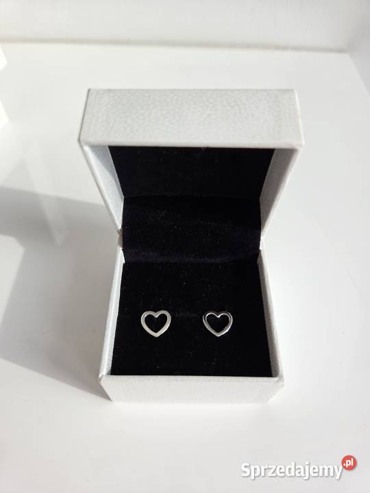 Kolczyki srebrne serce serduszka małopolskie Liszki
