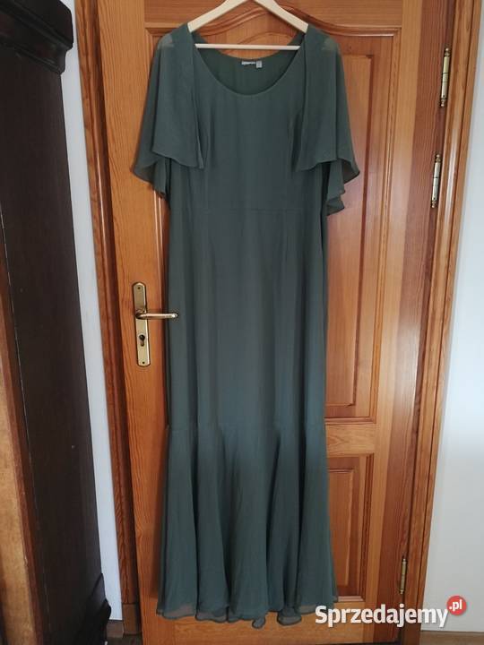 Zielona wyjściowa imprezowa sukienka wyższej Kuźnia Raciborska