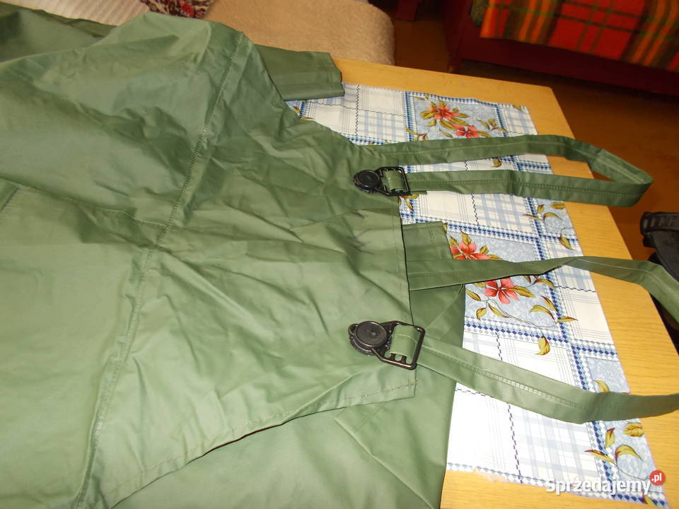 Spodnie przeciwdeszczowe ogrodniczki wytrzymałe