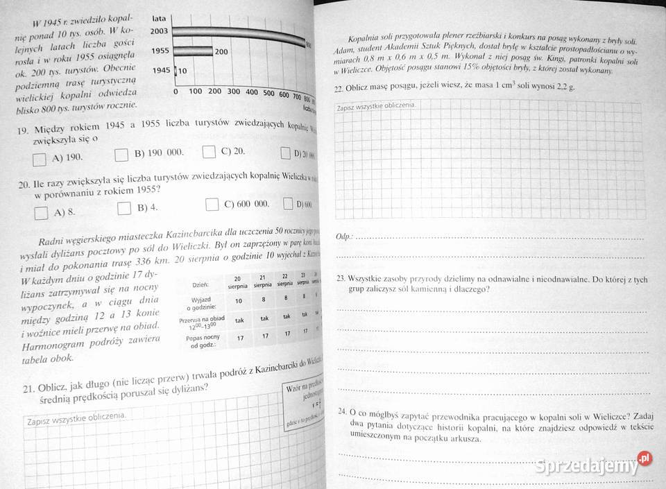 Międzyprzedmiotowe arkusze testowe Anna Chełm