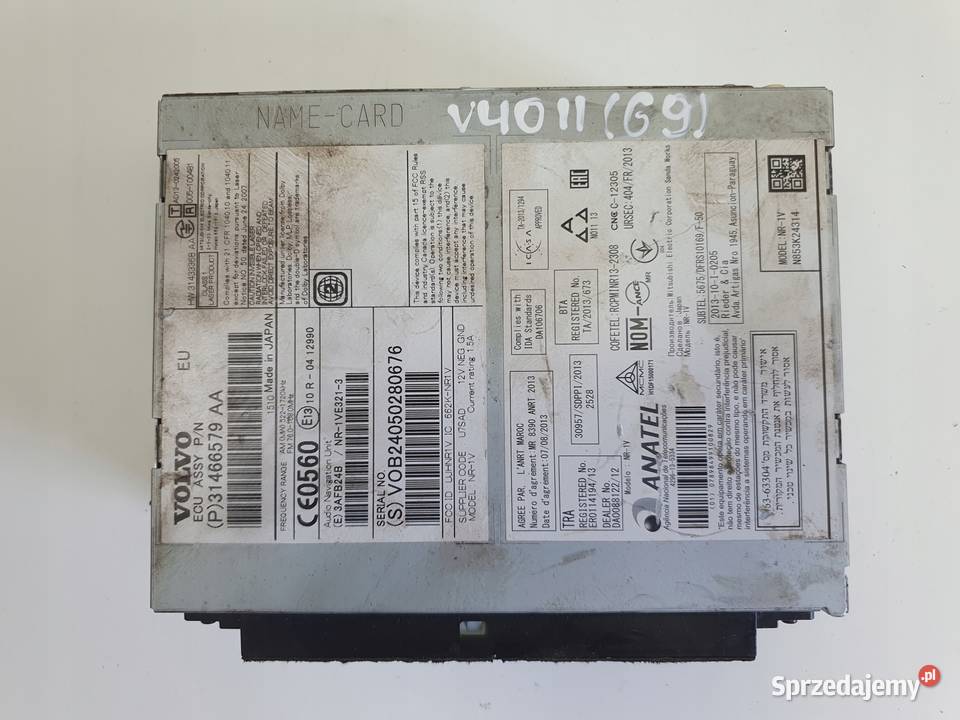 Volvo V40 II V60 S60 II CZYTNIK PŁYT CD