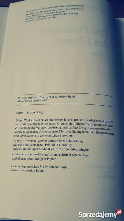 Die Phantasie des Ulysses Lektre Lobsien Eckhard Gdańsk