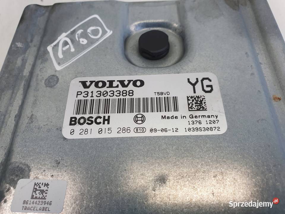 Volvo XC60 24 D5 STEROWNIK SILNIKA 0281018414 lubelskie Chełm