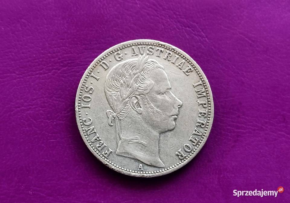 Moneta 1 FLOREN 1859 A AUSTRIA Srebro Rzadkość Numizmatyka Pruszków