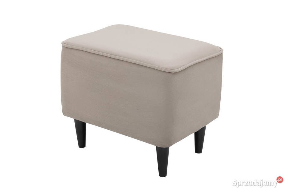 Podnóżek Tapicerowany Jasnoszary Łańcut