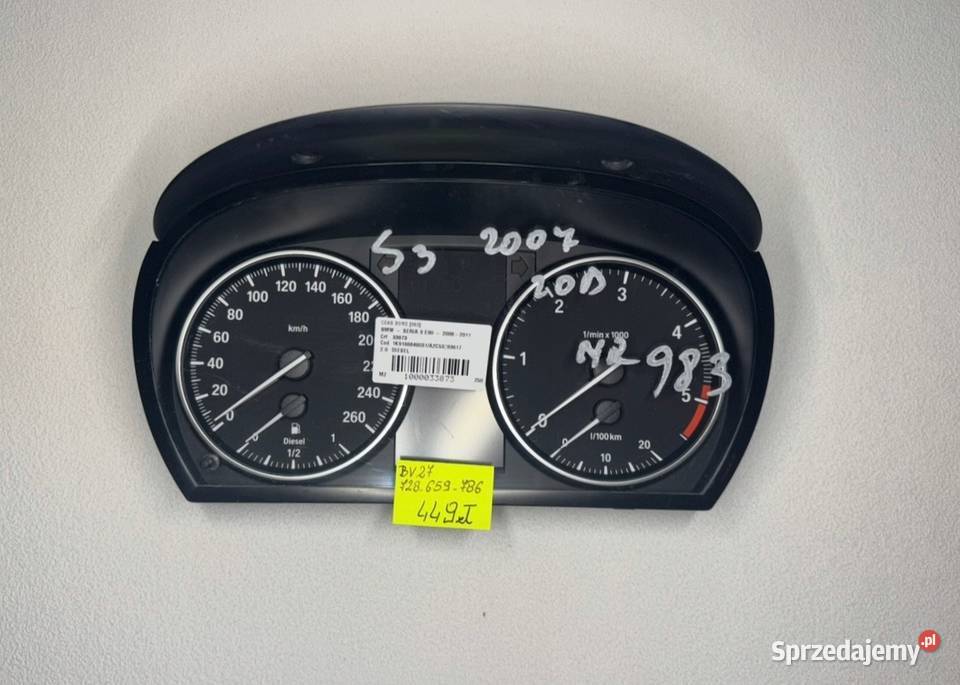 LICZNIK ZEGARY BMW SERIA 3 E90 102535086 Warszawa