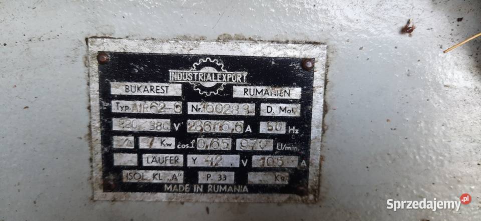 Silnik elektryczny mocny duży 7kw Moszczanka