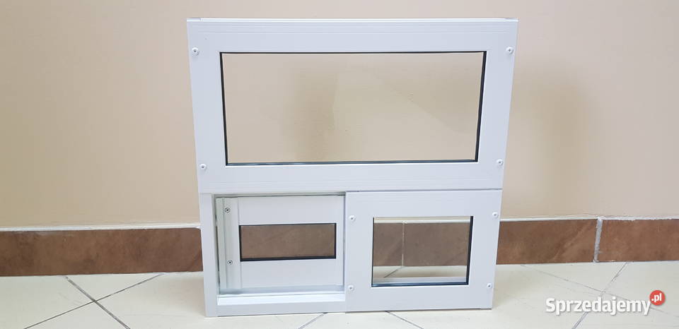 Okno przesuwne w bok podawcze do strózówki Kostrzyn nad Odrą