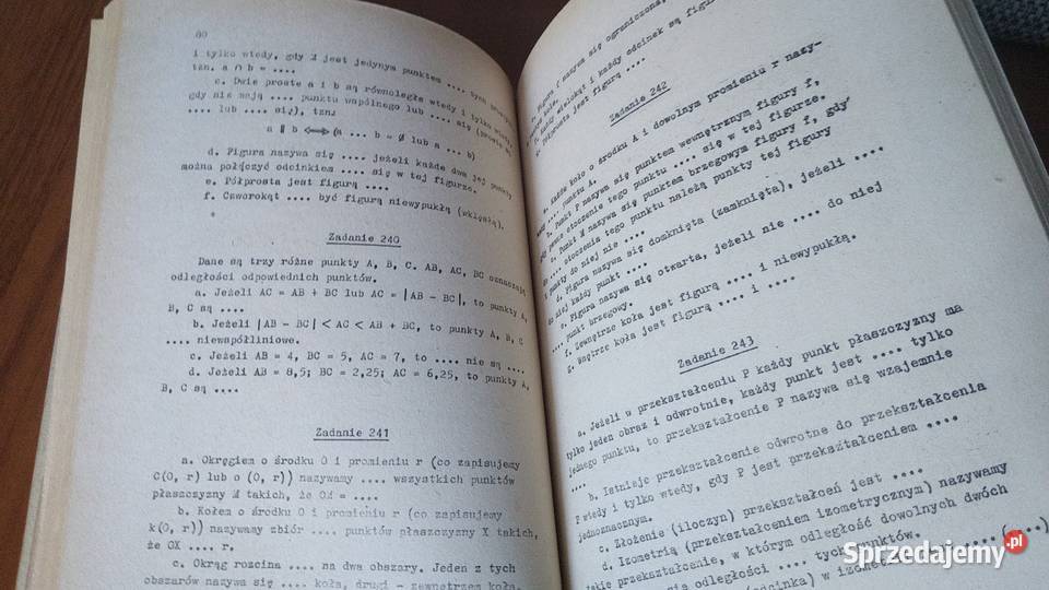 Zbiór ćwiczeń z matematyki skrypt Józef pomorskie Gdańsk